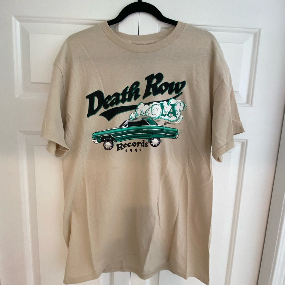 Death Row Records Beige Graphic T-Shirt